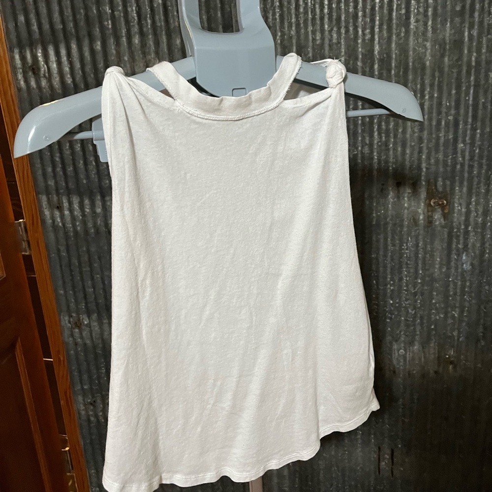Free People We The Free White Sleeveless Twist Tank Top XS